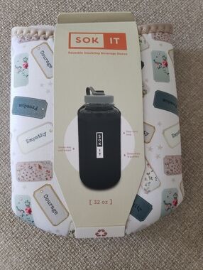 Sok-It Insulated Bottle Sleeve - Floral Tag Print